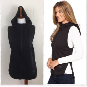 The North Face hooded zip up slacker vest